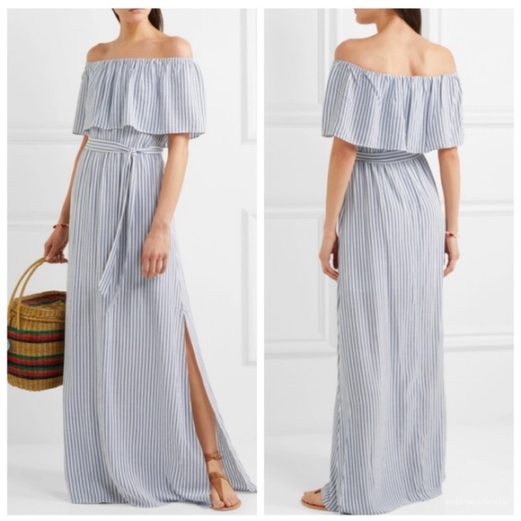 Alice + Olivia Dresses & Skirts - Alice + Olivia blue and white Grazi Maxi Dress • size XS